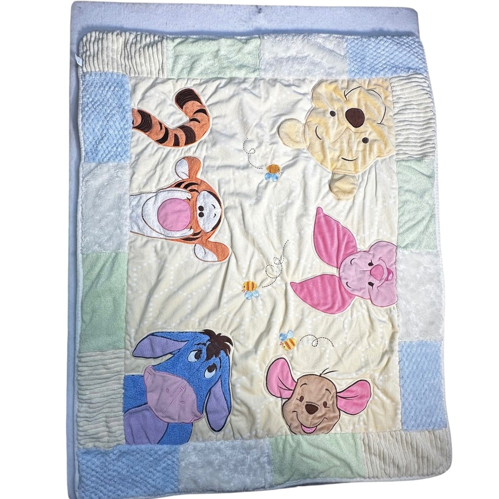 Winnie the Pooh Tigger Eeyore Disney Baby Crib Blanket, Sheet, and Dust Ruffle